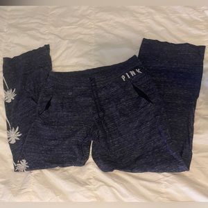 Victoria secret PINK sweatpants light weight palm trees new women’s